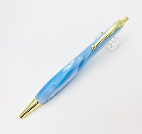 【宝石のような】アクリル Shape Pen  ボールペン / ブルー TAB2011